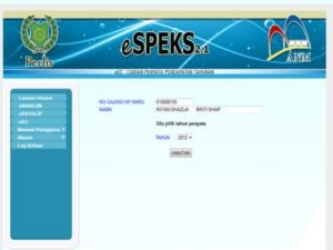 Sisten Gaji eSpeks Terengganu Carian Penyata Pendapatan Tahunan
